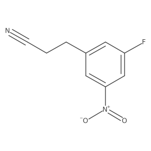 3-Fluoro-5-nitrophenylpropanenitrile Structure
