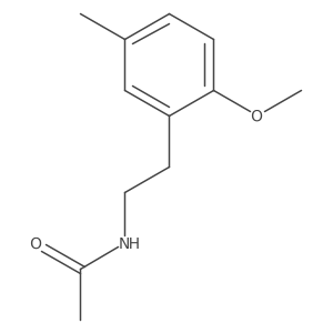 N-[2-(2-methoxy-5-methylphenyl)ethyl]acetamide Structure