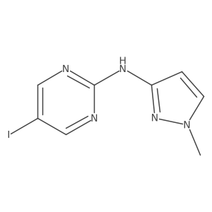 5-Iodo-N-(1-methyl-1H-pyrazol-3-yl)-2-pyrimidinamine Structure