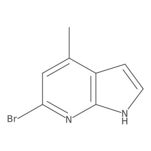 6-bromo-4-methyl-1H-pyrrolo[2,3-b]pyridine Structure