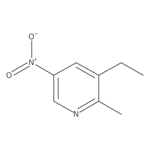 3-Ethyl-2-methyl-5-nitropyridine结构式