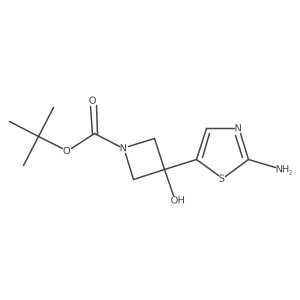 Tert-butyl 3-(2-amino-1,3-thiazol-5-YL)-3-hydroxyazetidine-1-carboxylate Structure