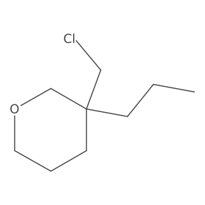 3-(Chloromethyl)-3-propyloxane结构式
