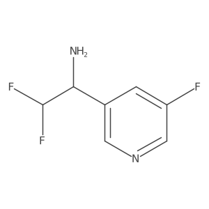2,2-Difluoro-1-(5-fluoropyridin-3-yl)ethan-1-amine Structure