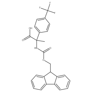 2-({[(9H-fluoren-9-yl)methoxy]carbonyl}amino)-2-[4-(trifluoromethyl)phenyl]propanoic acid结构式