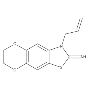 6-(Prop-2-en-1-yl)-10,13-dioxa-4-thia-6-azatricyclo[7.4.0.0,3,7]trideca-1(9),2,7-trien-5-imine结构式