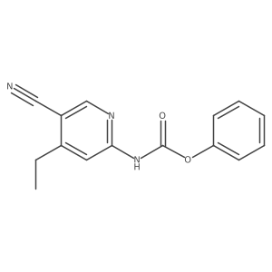 Phenyl(5-cyano-4-ethylpyridin-2-yl)carbamate Structure