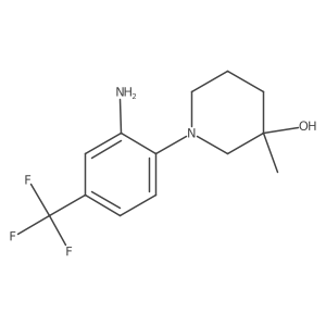 1-[2-Amino-4-(trifluoromethyl)phenyl]-3-methylpiperidin-3-ol Structure