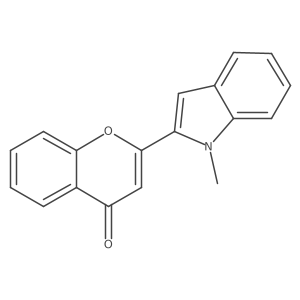 2-(1-Methyl-1h-indol-2-yl)-4h-1-benzopyran-4-one Structure