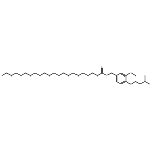 Docosanamide, N-[[3-methoxy-4-(3-methylbutoxy)phenyl]methyl]-结构式