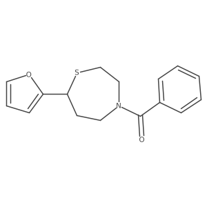(7-(Furan-2-yl)-1,4-thiazepan-4-yl)(phenyl)methanone Structure