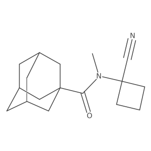 n-(1-Cyanocyclobutyl)-n-methyladamantane-1-carboxamide Structure