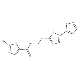 5-chloro-N-(2-(4-(thiophen-2-yl)-1H-imidazol-2-yl)ethyl)thiophene-2-carboxamide Structure
