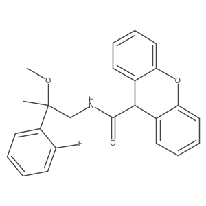 N-[2-(2-Fluorophenyl)-2-methoxypropyl]-9H-xanthene-9-carboxamide结构式