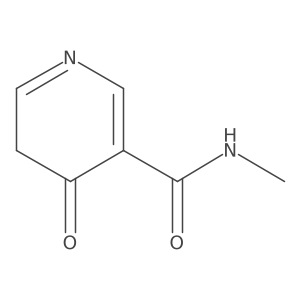 N-methyl-4-oxo-4,5-dihydropyridine-3-carboxamide结构式