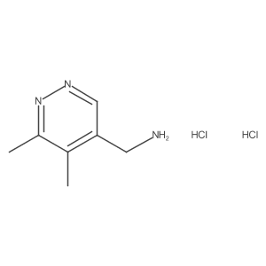 (5,6-Dimethylpyridazin-4-yl)methanamine dihydrochloride结构式
