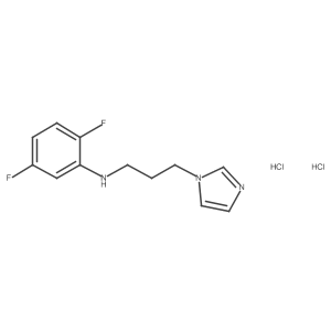 2,5-difluoro-N-[3-(1H-imidazol-1-yl)propyl]aniline dihydrochloride Structure
