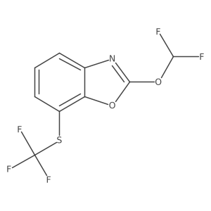 2-(Difluoromethoxy)-7-(trifluoromethylthio)benzo[d]oxazole Structure