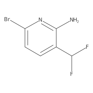 6-Bromo-3-(difluoromethyl)pyridin-2-amine Structure
