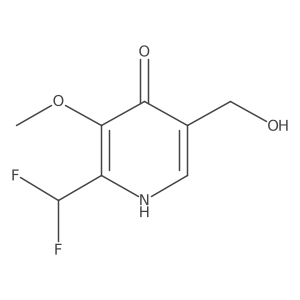 2-(Difluoromethyl)-4-hydroxy-3-methoxypyridine-5-methanol Structure