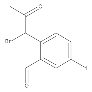 2-(1-Bromo-2-oxopropyl)-5-iodobenzaldehyde Structure