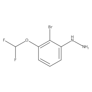 1-(2-Bromo-3-(difluoromethoxy)phenyl)hydrazine结构式