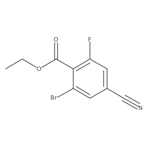 Ethyl 2-bromo-4-cyano-6-fluorobenzoate Structure