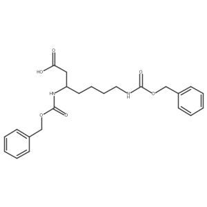 3,7-Bis(phenylmethoxycarbonylamino)heptanoic acid Structure