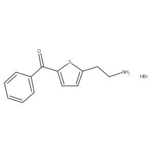 [5-(2-Aminoethyl)-2-thienyl](phenyl)methanone hydrobromide Structure