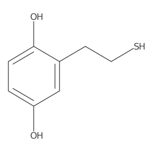 2-(2-Sulfanylethyl)benzene-1,4-diol Structure