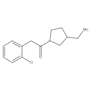1-(3-(Aminomethyl)pyrrolidin-1-yl)-2-(2-chlorophenyl)ethan-1-one Structure