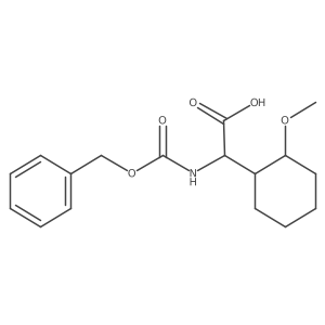 2-{[(Benzyloxy)carbonyl]amino}-2-(2-methoxycyclohexyl)acetic acid Structure