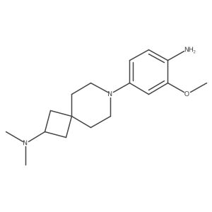 7-(4-Amino-3-methoxyphenyl)-N,N-dimethyl-7-azaspiro[3.5]nonan-2-amine Structure