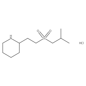 2-(2-[(2-Methylpropyl)sulfonyl]ethyl)piperidine hydrochloride Structure