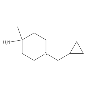 1-(Cyclopropylmethyl)-4-methylpiperidin-4-amine Structure