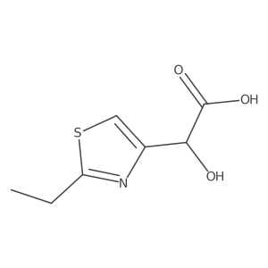 2-(2-Ethylthiazol-4-yl)-2-hydroxyacetic acid Structure