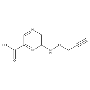 6-[(Prop-2-yn-1-yloxy)amino]pyrazine-2-carboxylic acid结构式