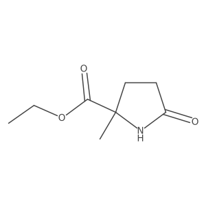 Ethyl 2-methyl-5-oxopyrrolidine-2-carboxylate结构式