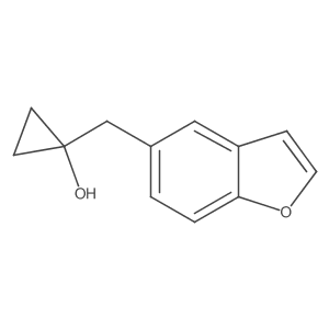 1-[(1-Benzofuran-5-yl)methyl]cyclopropan-1-ol Structure