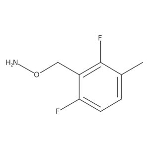 O-[(2,6-difluoro-3-methylphenyl)methyl]hydroxylamine Structure