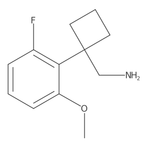 [1-(2-Fluoro-6-methoxyphenyl)cyclobutyl]methanamine Structure