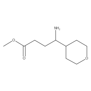 Methyl 4-amino-4-(oxan-4-yl)butanoate结构式