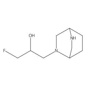 1-{2,5-Diazabicyclo[2.2.2]octan-2-yl}-3-fluoropropan-2-ol Structure