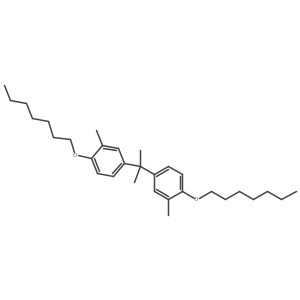 2,2-Bis(4-(heptyloxy)-3-methylphenyl)propane Structure