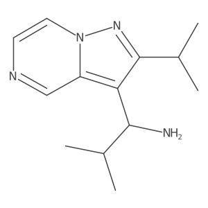 1-(2-Isopropylpyrazolo[1,5-a]pyrazin-3-yl)-2-methylpropan-1-amine结构式