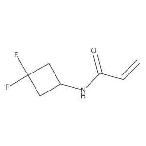 N-(3,3-difluorocyclobutyl)prop-2-enamide Structure
