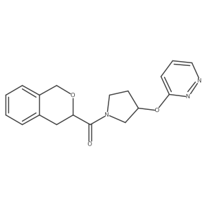 Isochroman-3-yl(3-(pyridazin-3-yloxy)pyrrolidin-1-yl)methanone Structure
