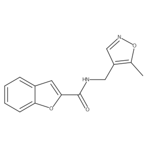 N-((5-methylisoxazol-4-yl)methyl)benzofuran-2-carboxamide Structure