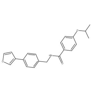 N-(4-(furan-3-yl)benzyl)-4-isopropoxybenzamide结构式