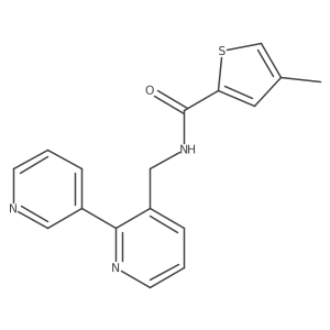 N-([2,3'-bipyridin]-3-ylmethyl)-4-methylthiophene-2-carboxamide Structure
